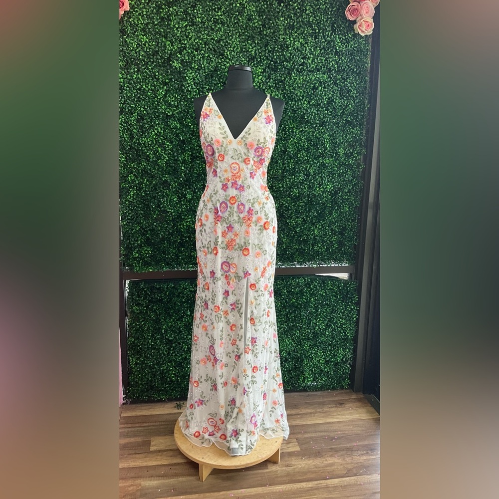Floral Embroidered Maxi Dress